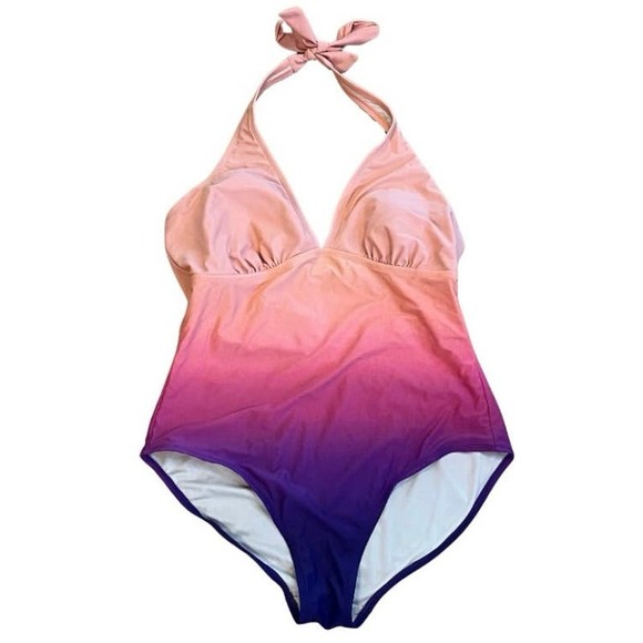 Merona Other - Ombré Halter One Piece Swimsuit